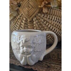 Betallic Inc. 3D Double Sided Cherub Angel Coffee Mug Vintage - Angelic